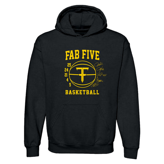 Fab Five Signature Hoodie - Black