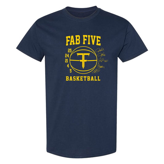 Fab Five Signature T-Shirt - Navy