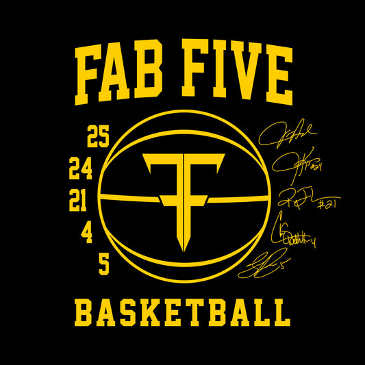 Fab Five Signature Hoodie - Black