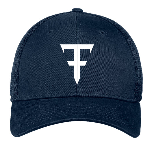 Double F New Era Fitted Stretch Mesh Cap - Navy