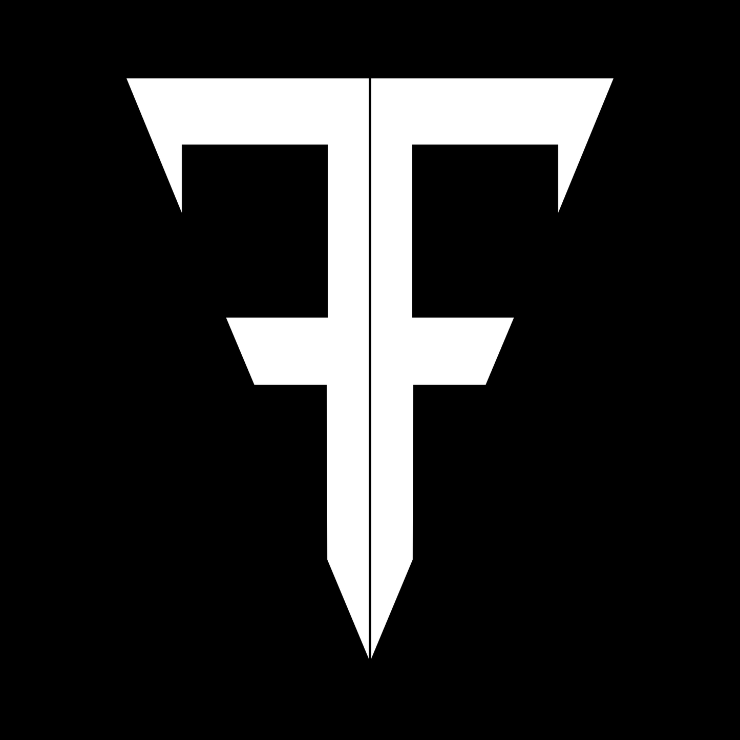 F5 Double F Logo Triblend T-Shirt- Black