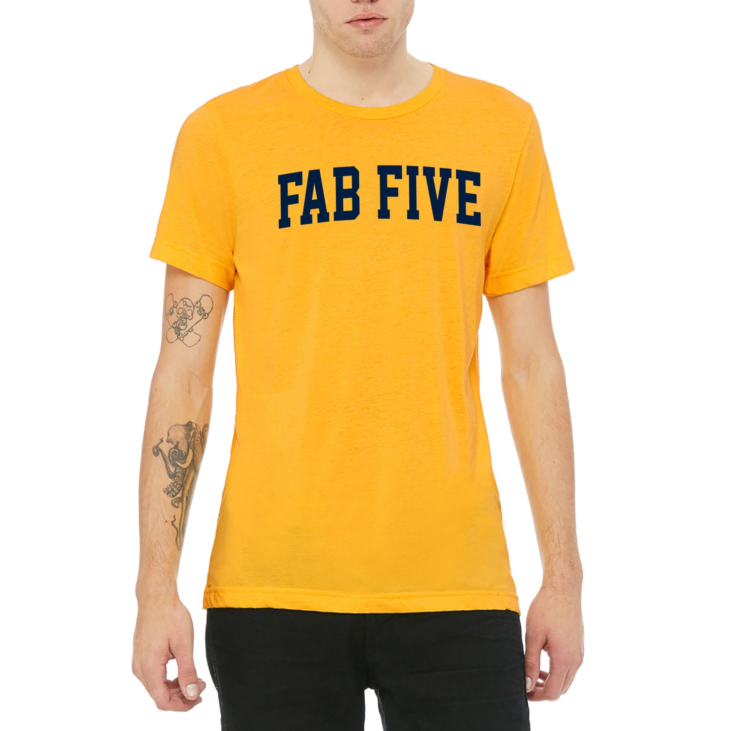 F5 Superstar Arch Triblend T-Shirt - Yellow Gold