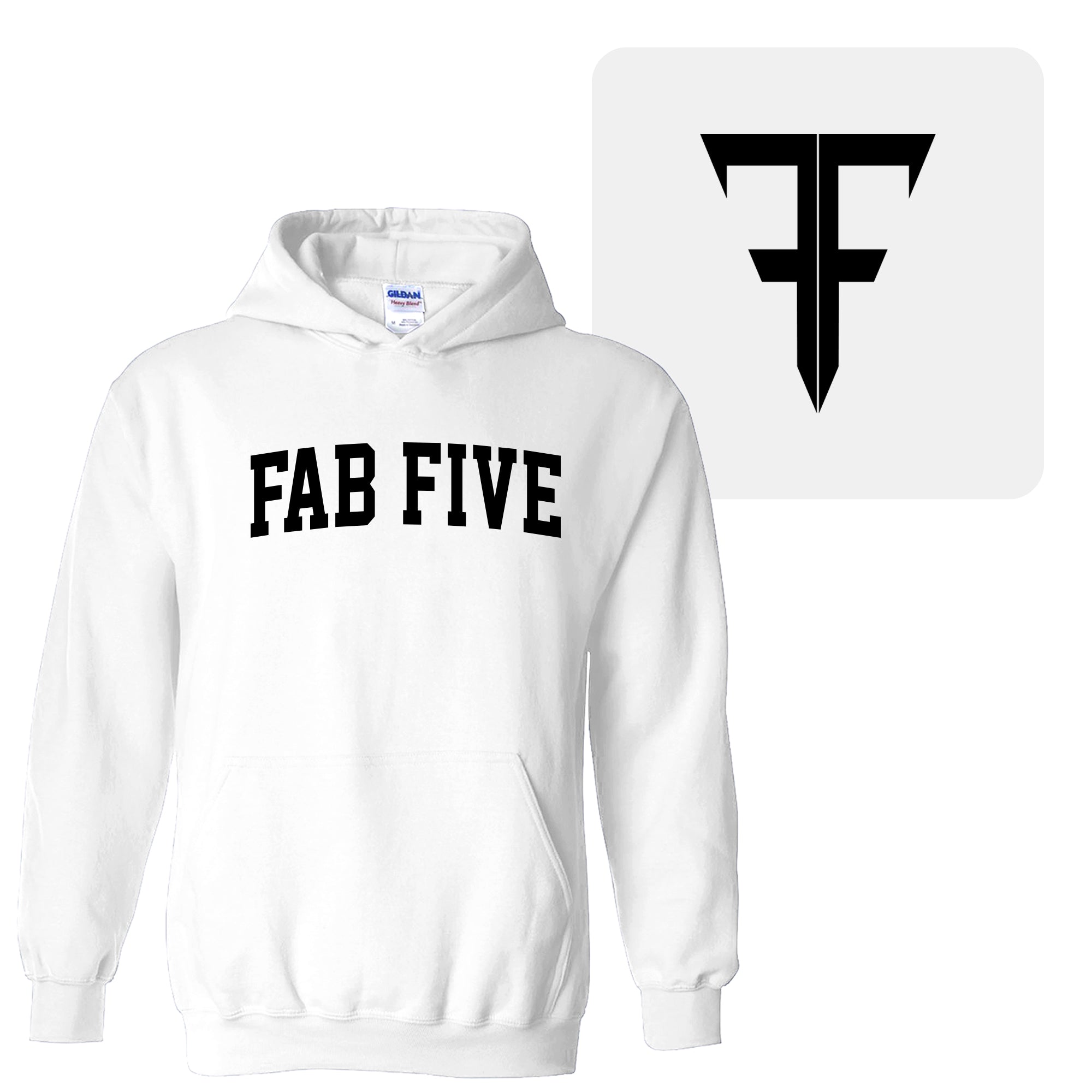 F5 Superstar Arch Hoodie - White – Fab Five Group