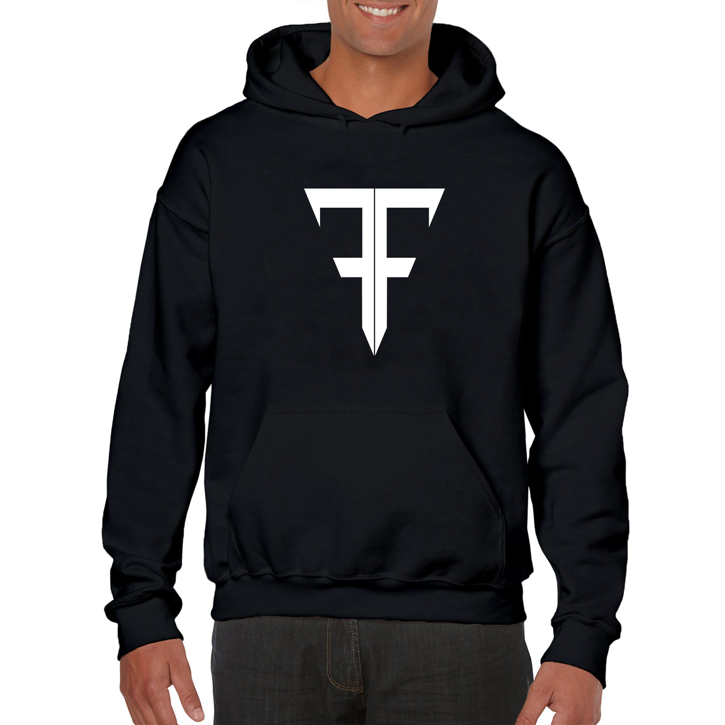 F5 Double F Logo Hoodie - Black